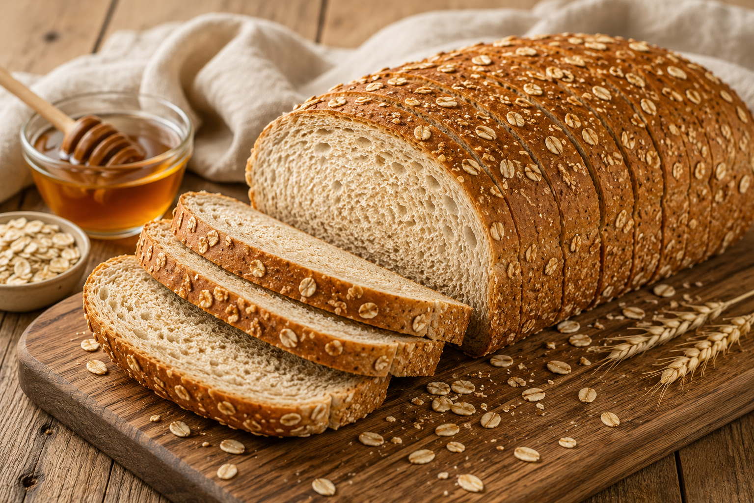 image of oat honey bread